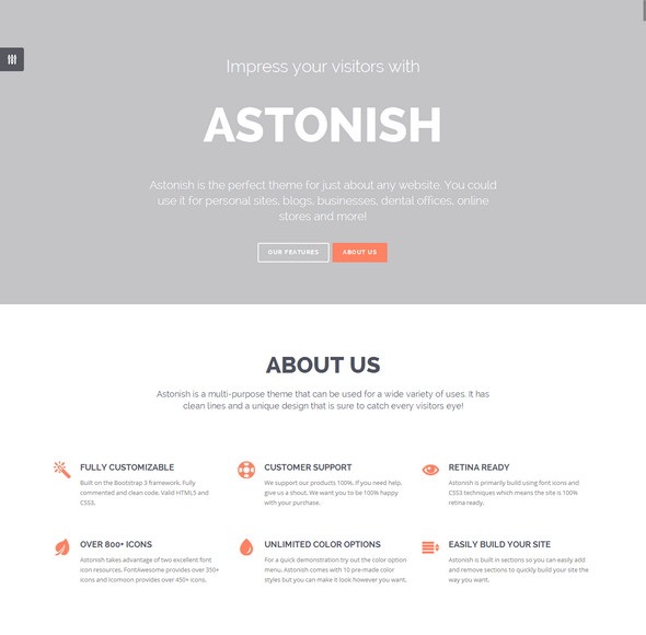 Astonish Onepage HTML5 Template