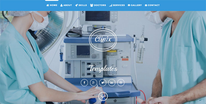 clinix onepage Responsive HTML5 Template
