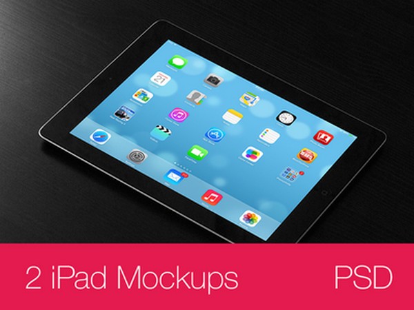 iPad Mockups PSD black