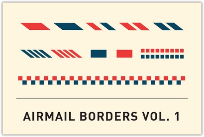 Airmail Borders Template