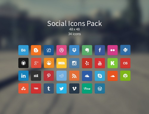 soft social icons pack
