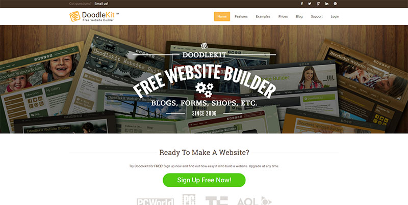 cabanovadoodlekit free website builder website builder