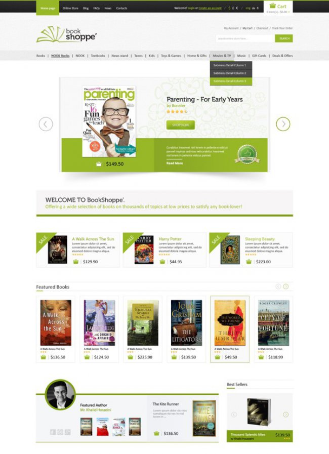 Book Store Responsive WooCommerce Theme