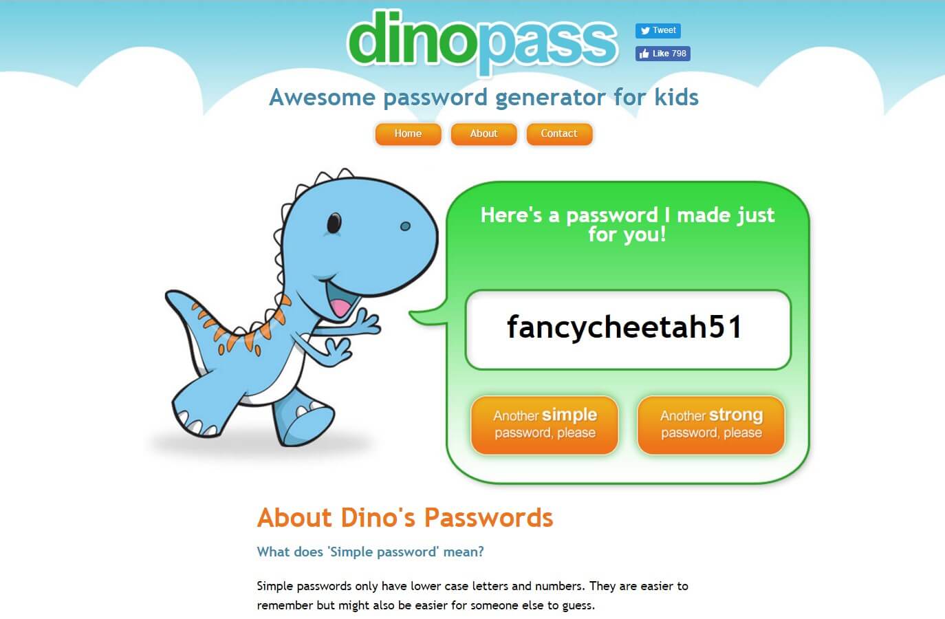 Dino Password Generator