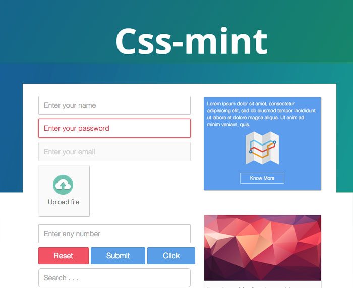 HTML5 CSS3 css mint
