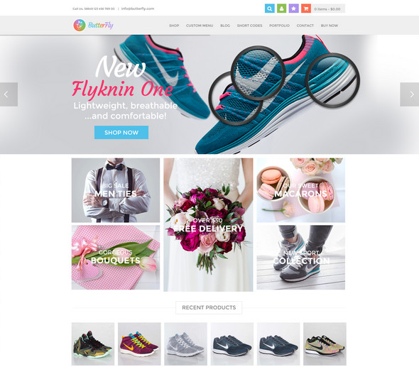 ButterFly Responsive Design Template