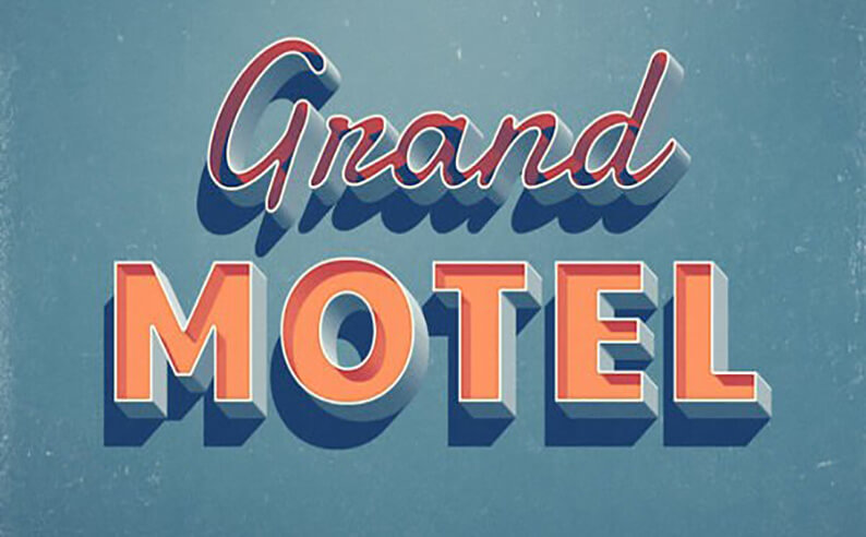 Grand Motel Text Styles