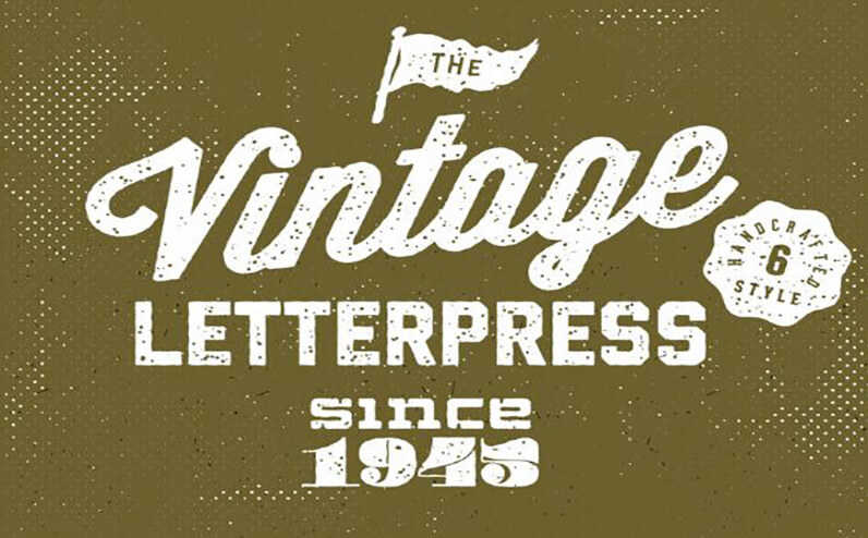 Letterpress Free Photoshop Text