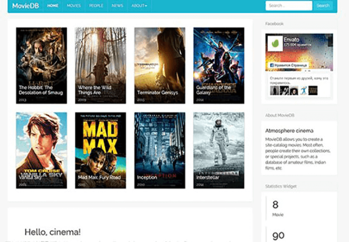 MovieDB Theme for Product Review Website