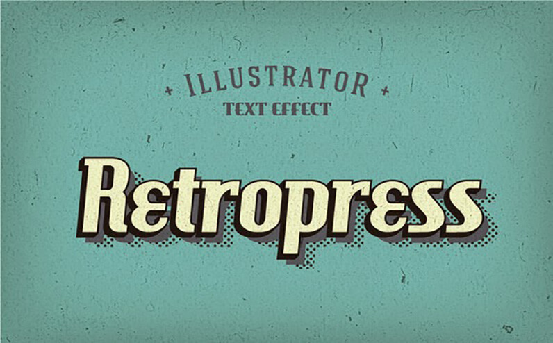 Retropress Free Photoshop Text