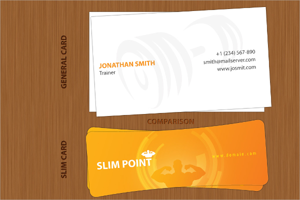 Slim Business Card Design & Idea for Inspiration