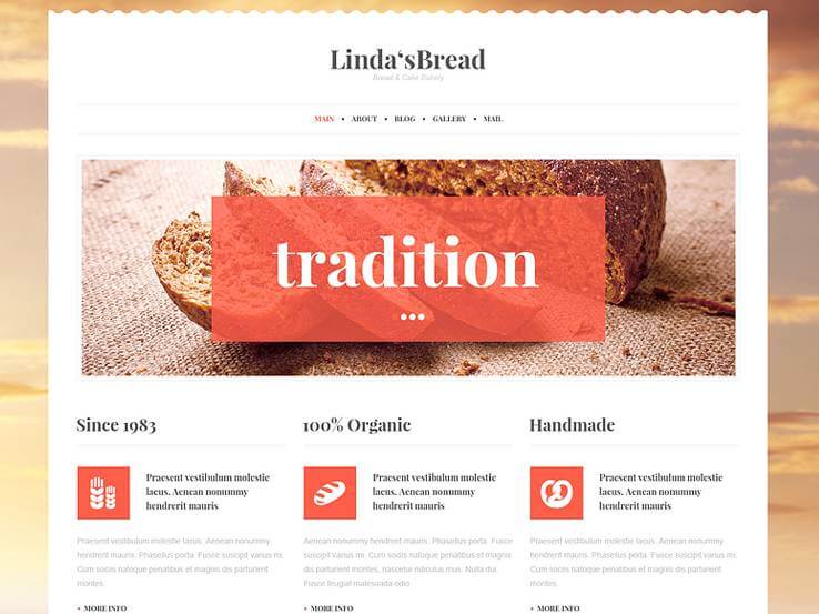 bakery tradition WordPress Theme