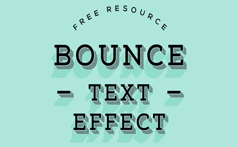 bounce Text Effects