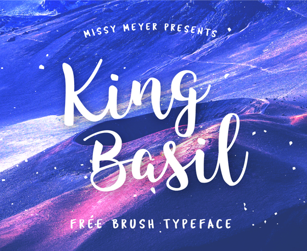 king basil Free Font 2017 for Graphic Designers