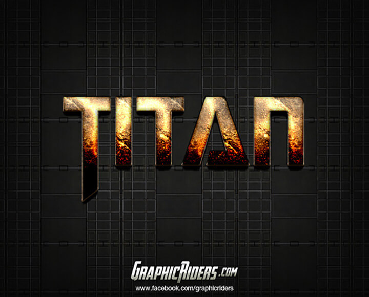 titan Free Photoshop Text Styles