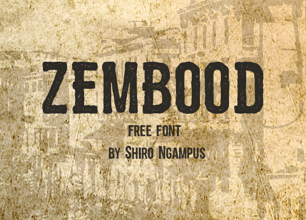 zembood Best Free Font 2017 for Graphic Designers