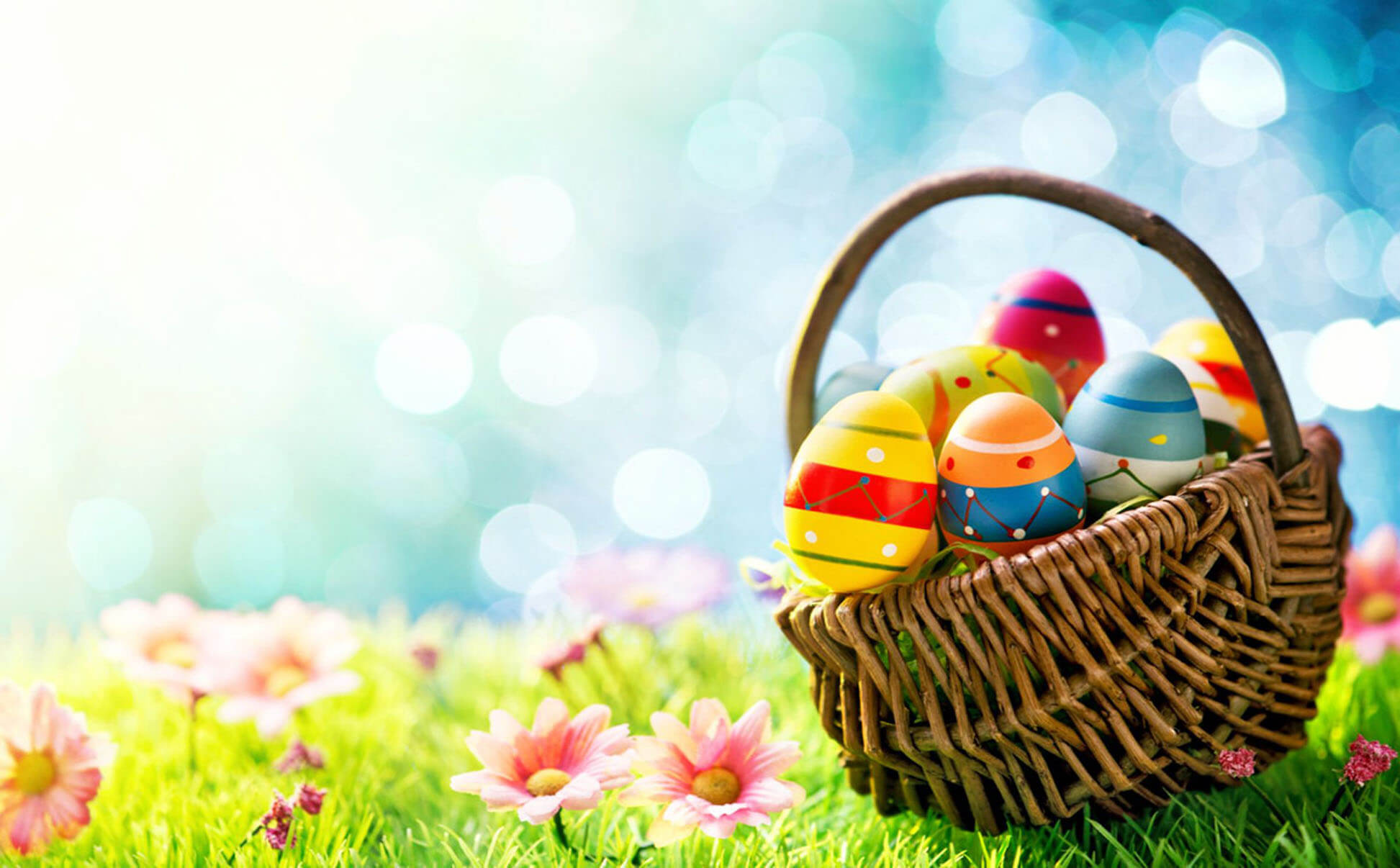 Basket Cute Easter Wallpaper