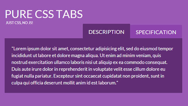 pure HTML5 CSS3