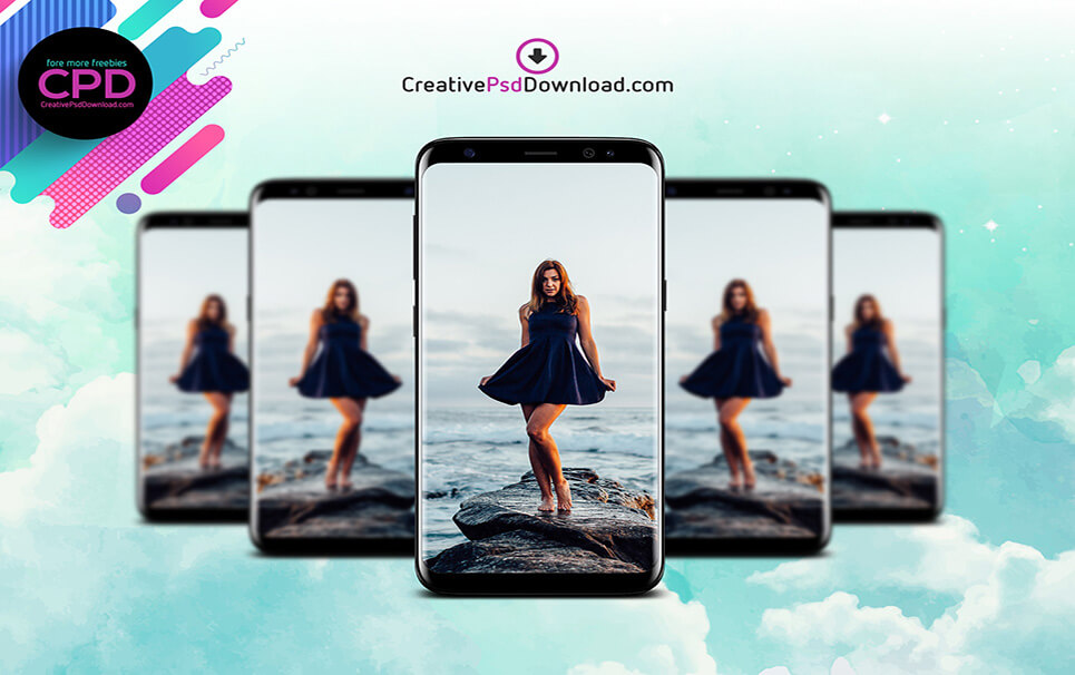 Creative Galaxy S8 Mockup
