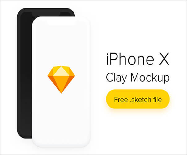 Sketch iphone x Mockup Template