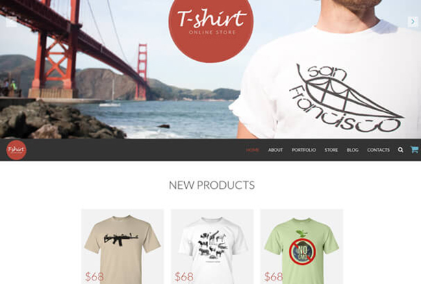 T Shirt Store WordPress