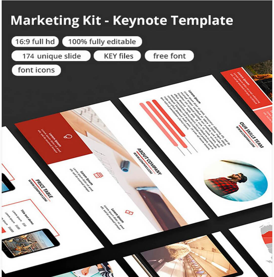 marketing For Keynote Template Presentation