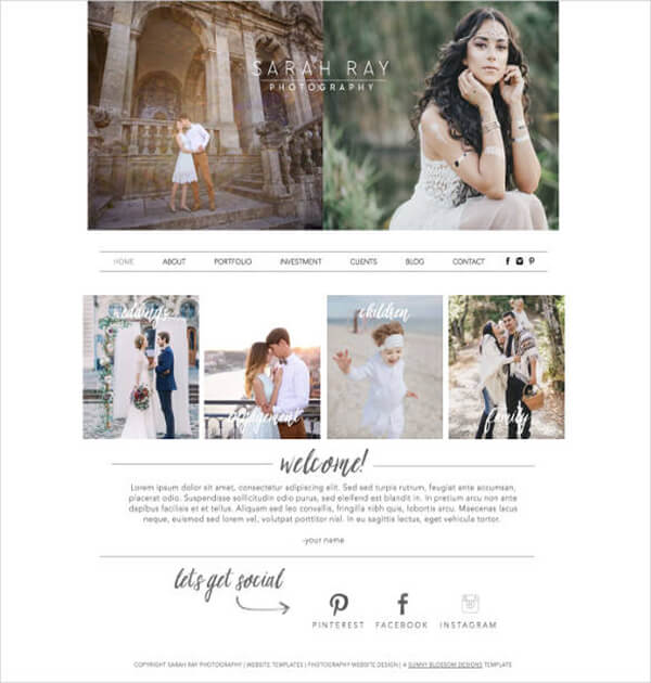 Photography Wix Website Template