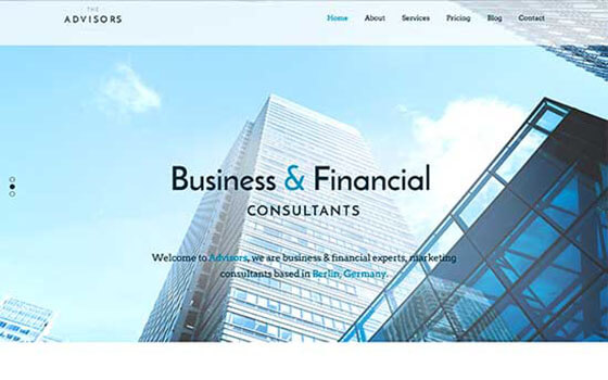 advisors Business WordPress Theme