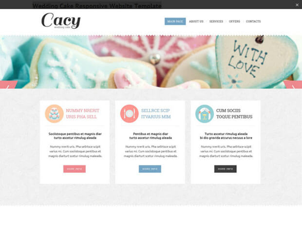 cacy HTML Wedding Website