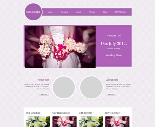 pink wedding Best HTML