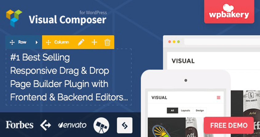 visual composer Drag and Drop