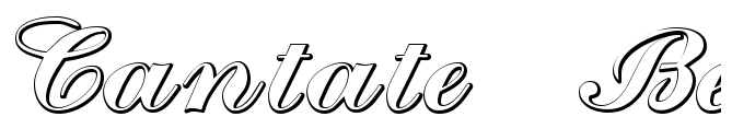 Cantate Beveled Font-preview