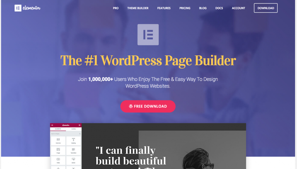 Elementor Page Builder WordPress Plugin